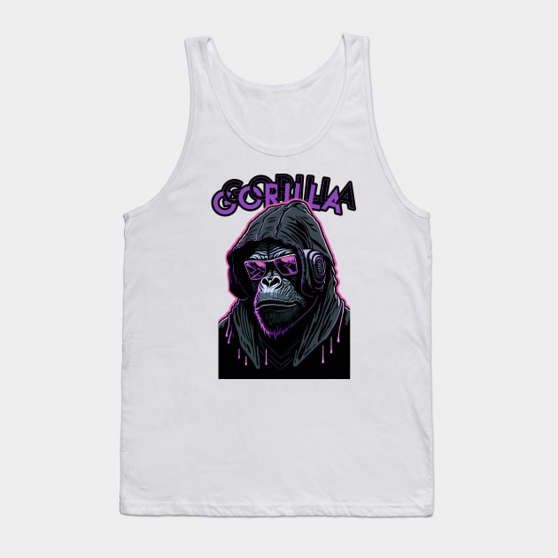 gorilla hip-hop Tank Top by Mamski Store